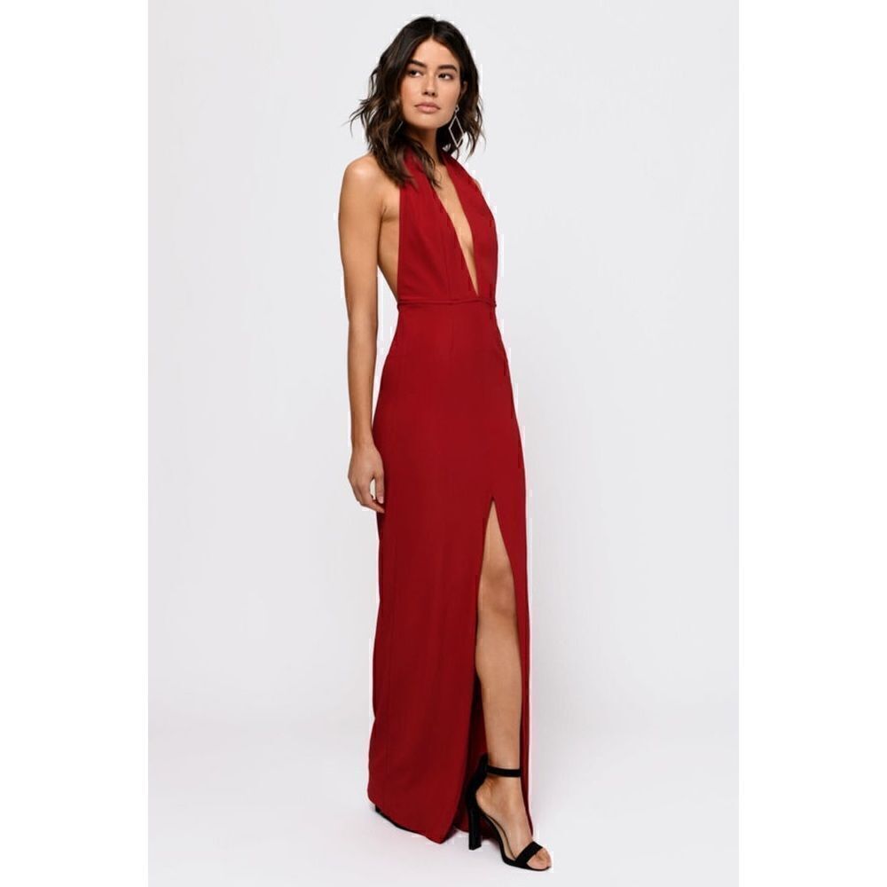 NWT TOBI Gala Red Maxi Dress, Size XS